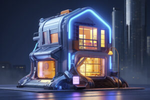 3d rendering futuristic building - DomiDocs
